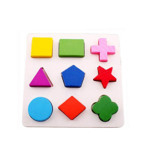 Geometrical shape coghition board