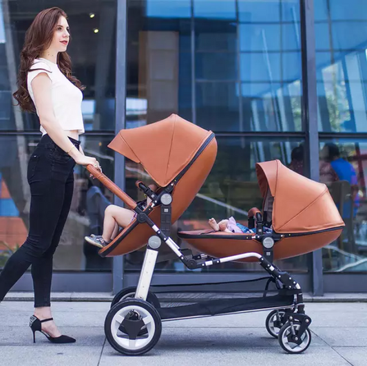 Leather Twin Strollers