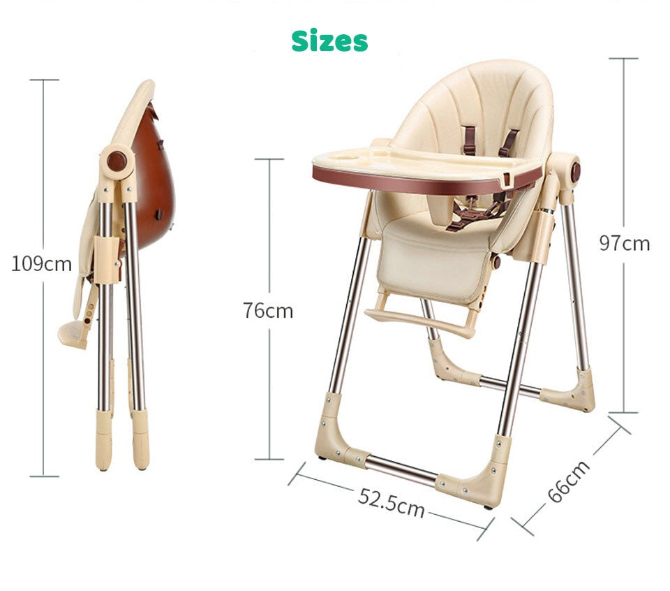 Luxury baby feeding high chair