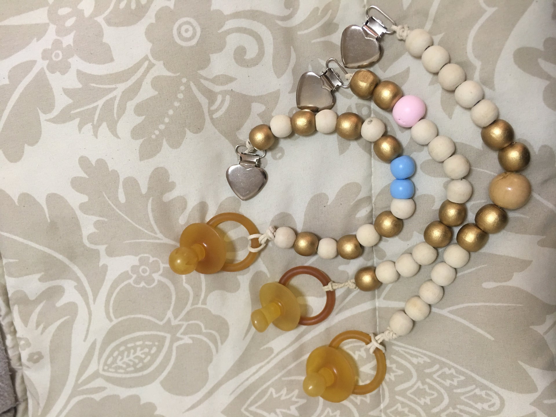 Wooden dummy clips/pacifiers