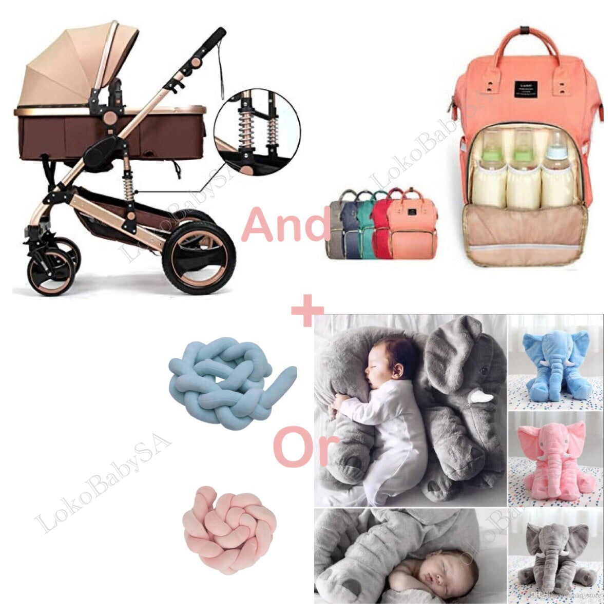 Belecoo Luxury 2-in-1 Stroller