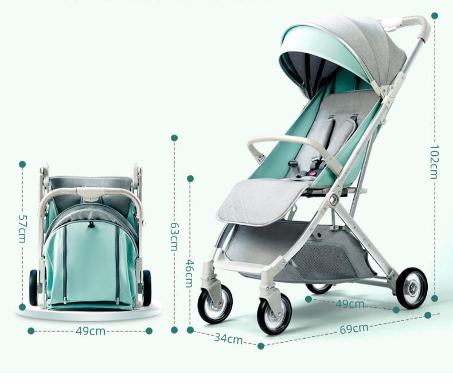 Cynebaby Lightweight Travel Stroller