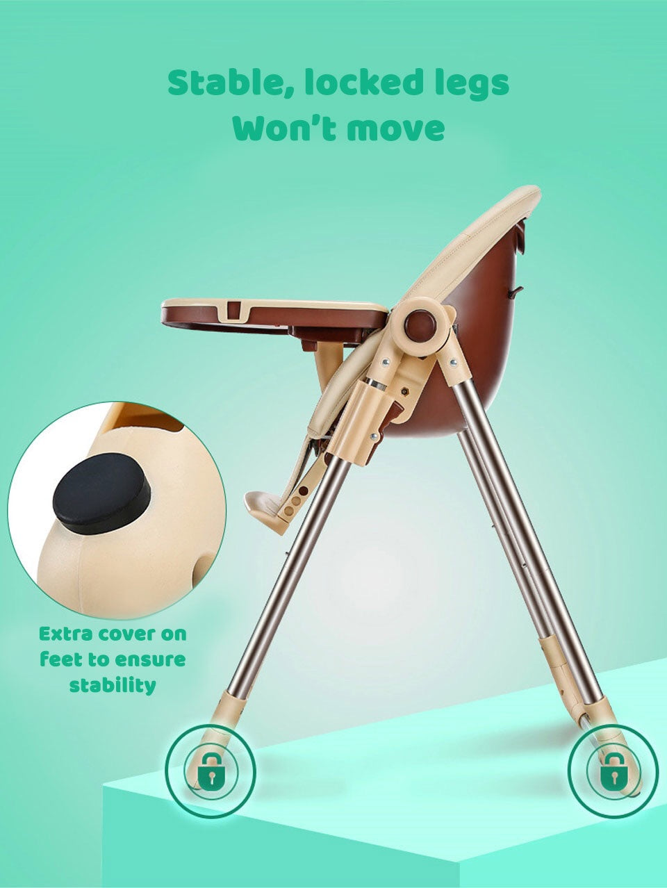Luxury baby feeding high chair