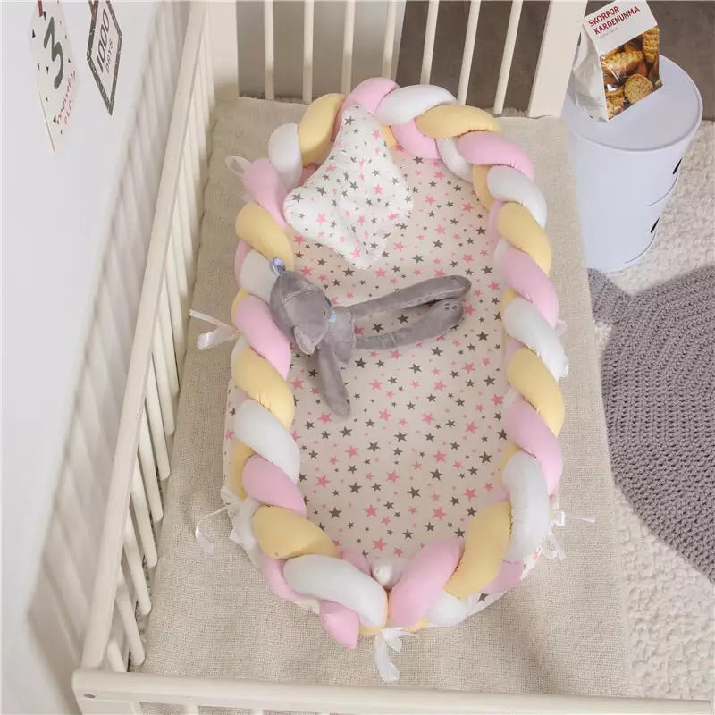 Portable knotted bumper Bed
