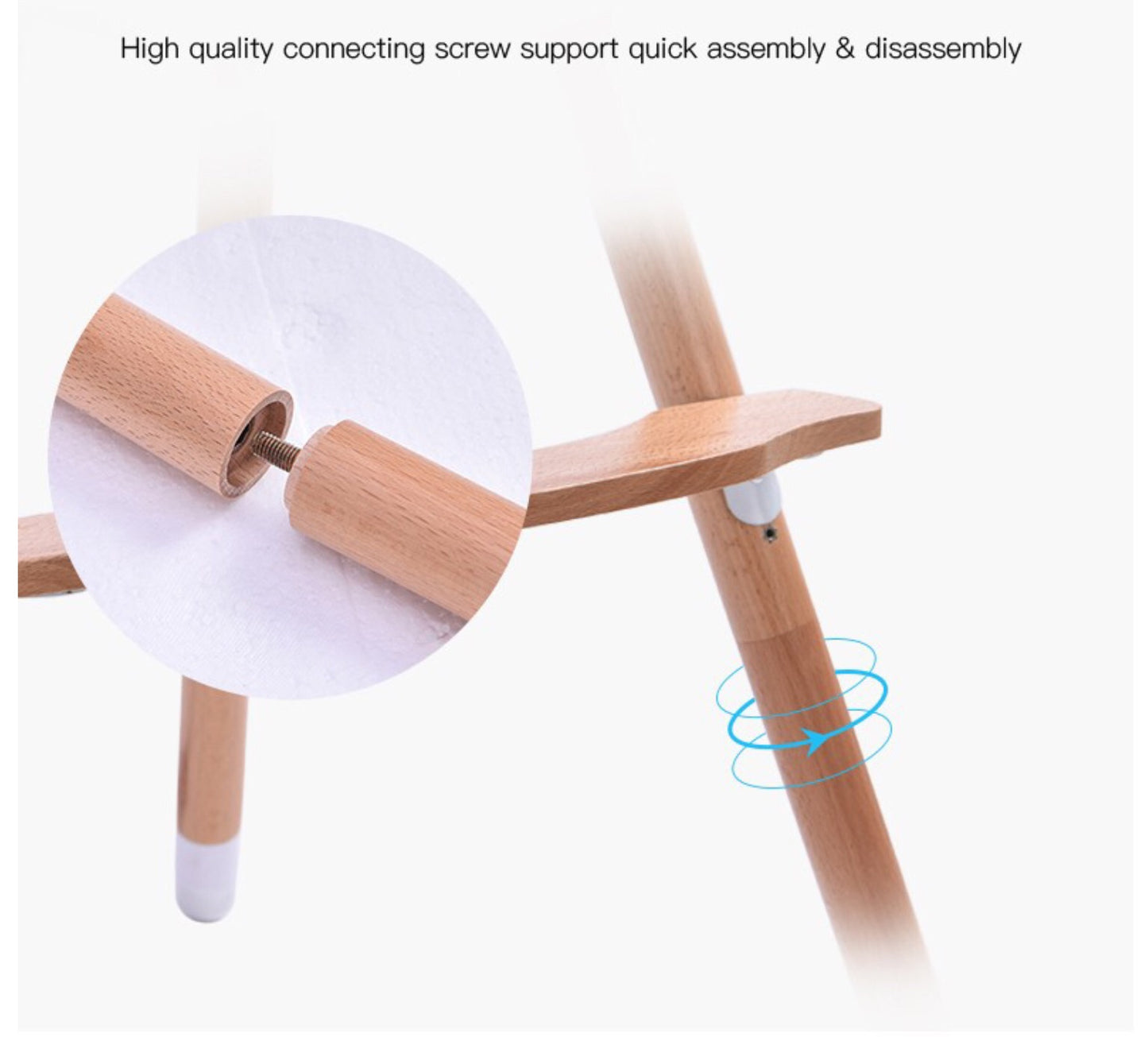 Modern Wooden High Feeding Chair