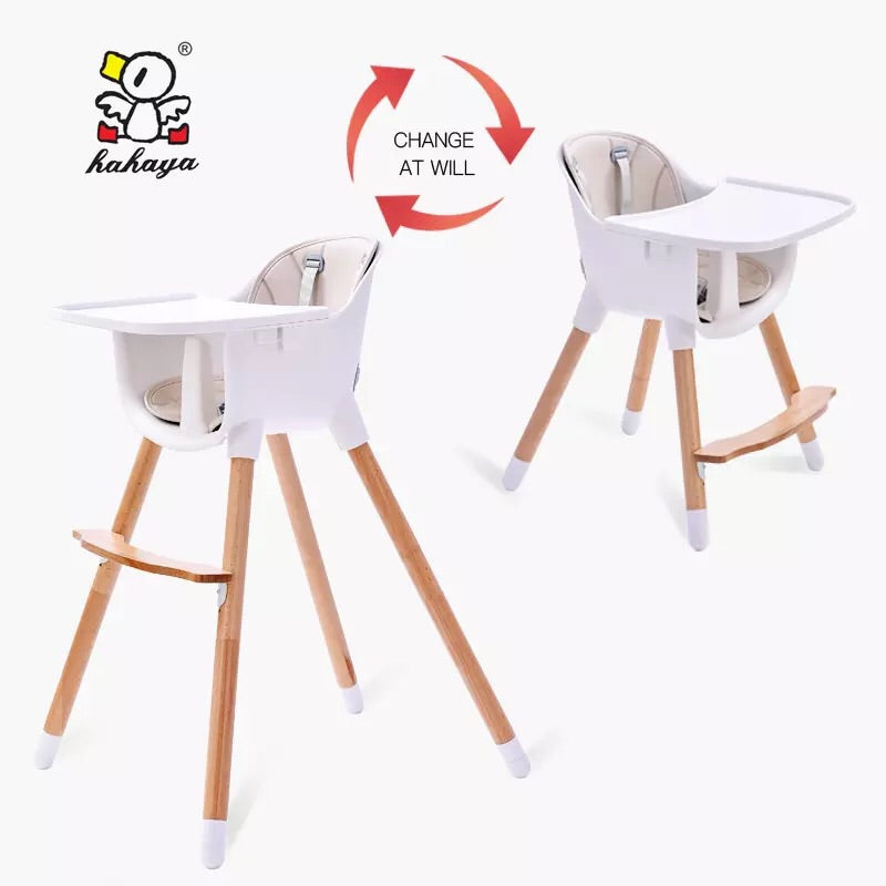 Modern Wooden High Feeding Chair