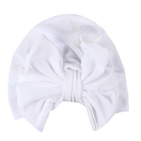 Baby velvet bow hats