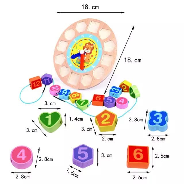 Wooden Learning Clock