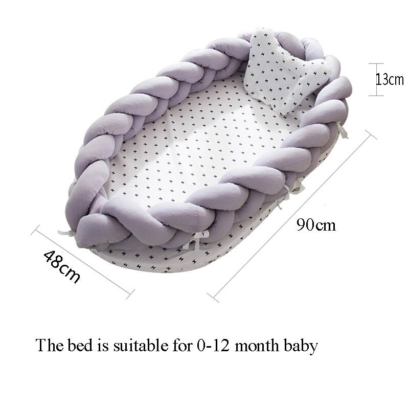 Portable knotted bumper Bed