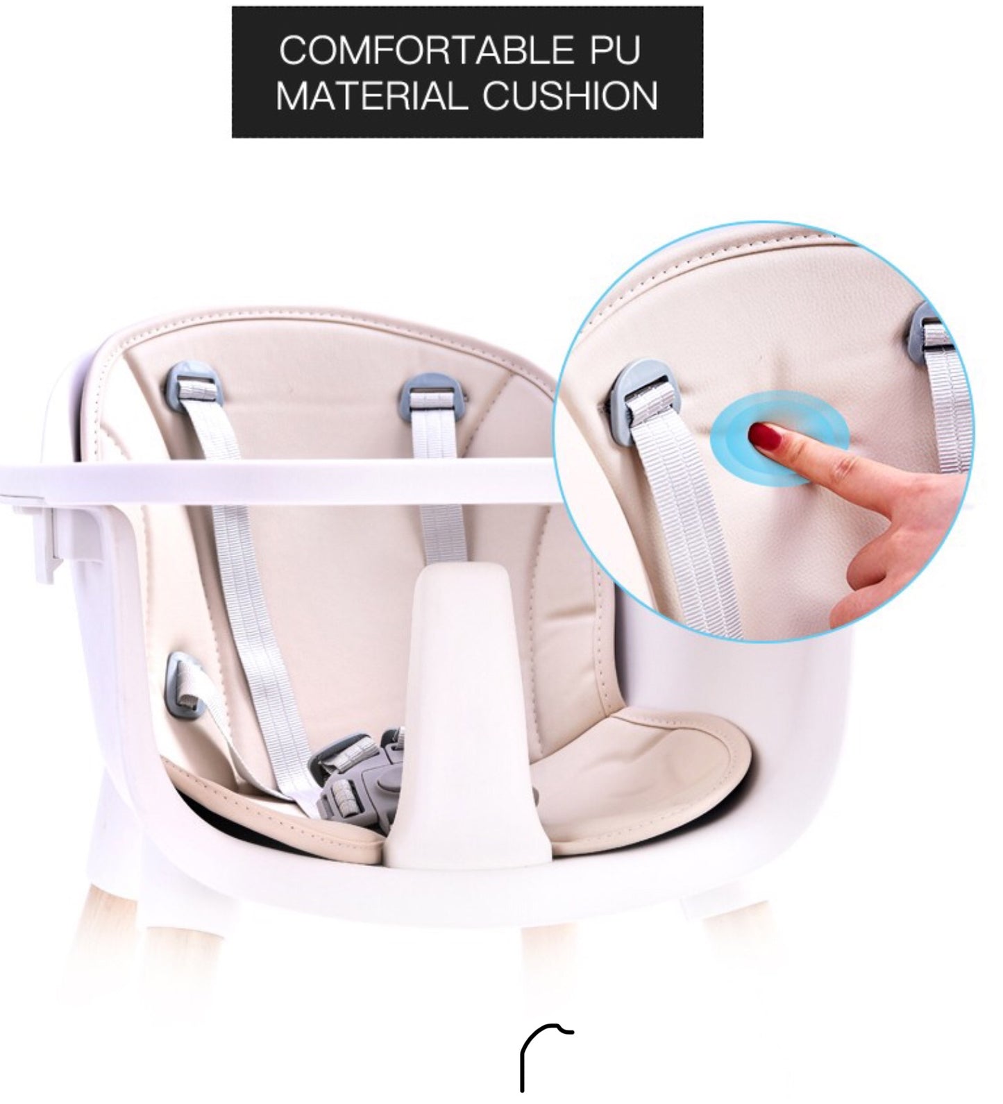 Modern Wooden High Feeding Chair