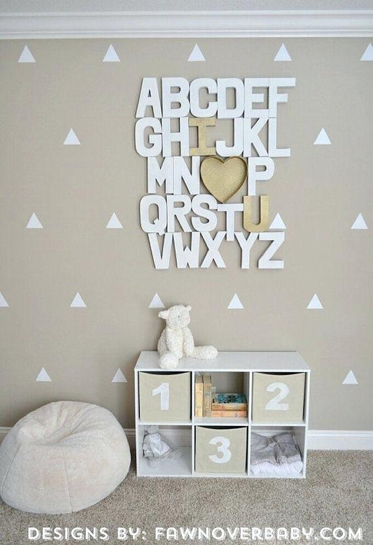 White wooden Nursery Wall Letters (1piece)
